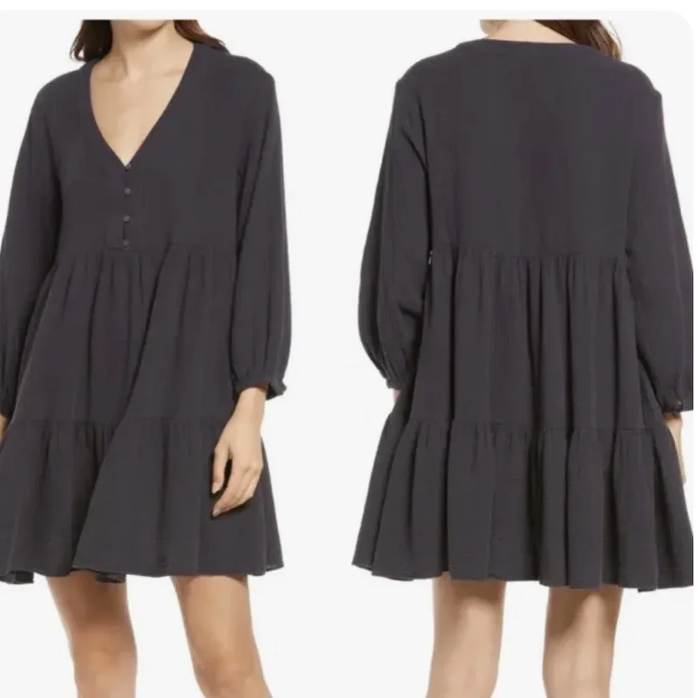 MADEWELL LIGHTSPUN COLETTE MINI GAUZE DRESS NB834 - Picture 2 of 10